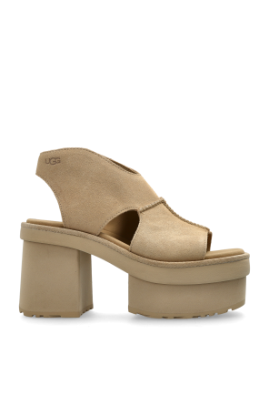 【UGG】New Heights Platform T-Strap 美脚シルエット サンダル UGG】New Heights Platform T-Strap 美脚シルエット サンダル